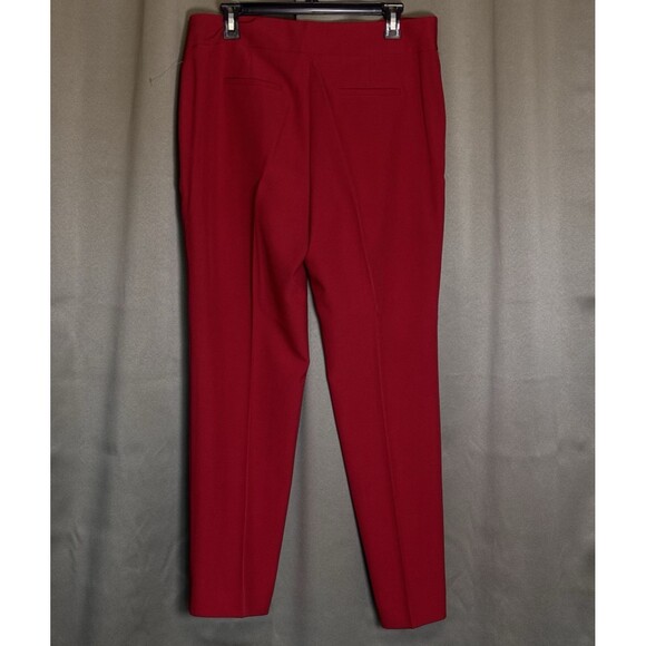 NEW Black Label Evan Picone Pant Suit Size 10 Pants 12 Jacket Fire Red BEAUTIFUL - Picture 6 of 16